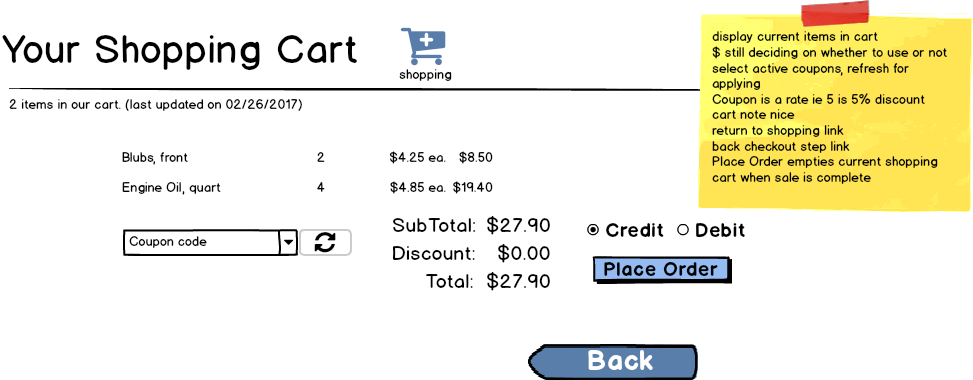 Checkout Place Order Form