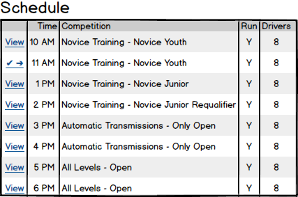 Schedule